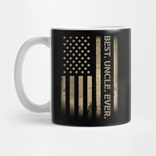 Best Uncle Ever American USA Grunge Flag Father's Day Mug